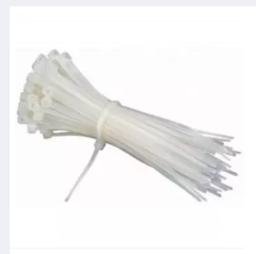 8 Inch Cable Tie 100 Pcs White-Natural Nylon Plastic Tie