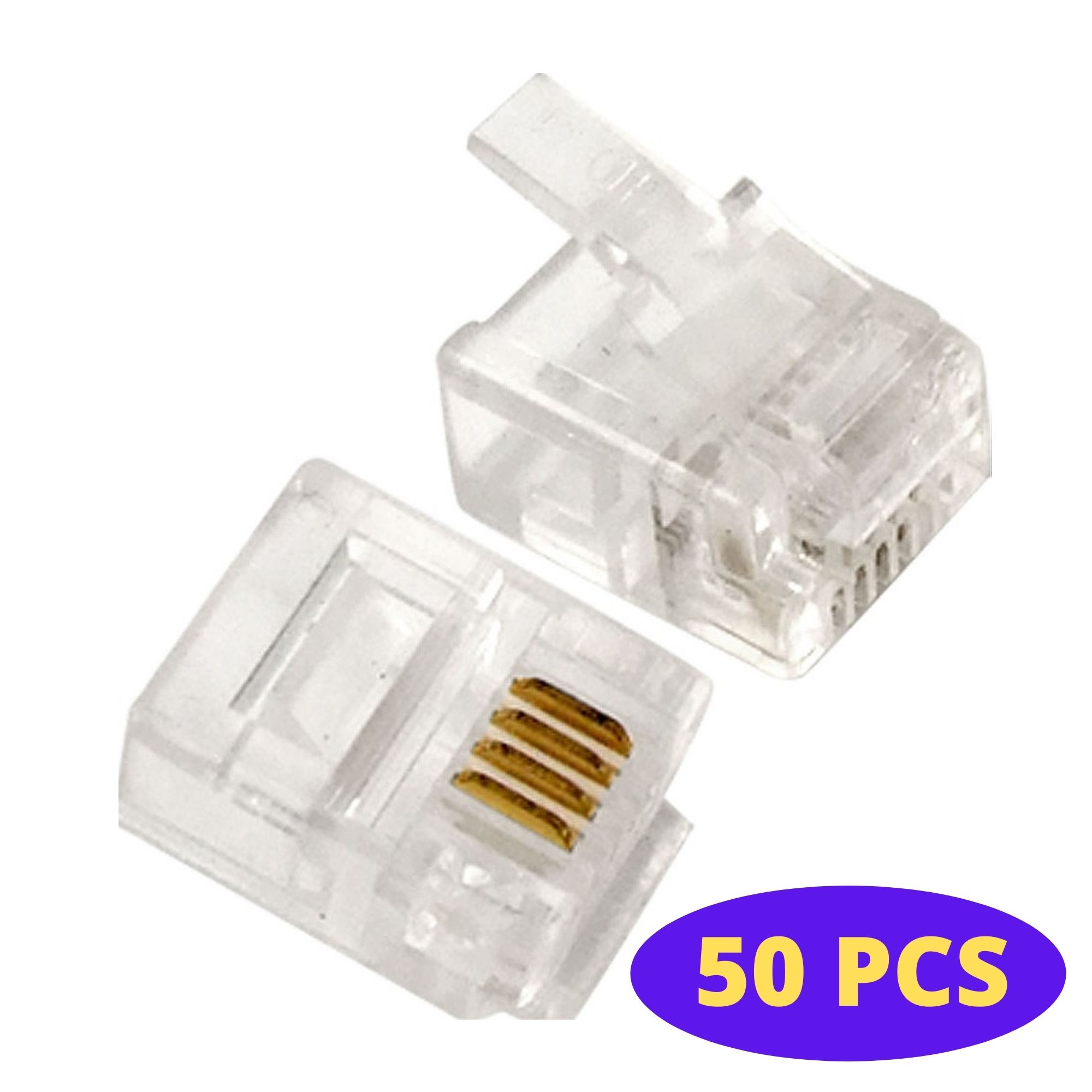 RJ11 Connector For Telephone Intercom PABX System