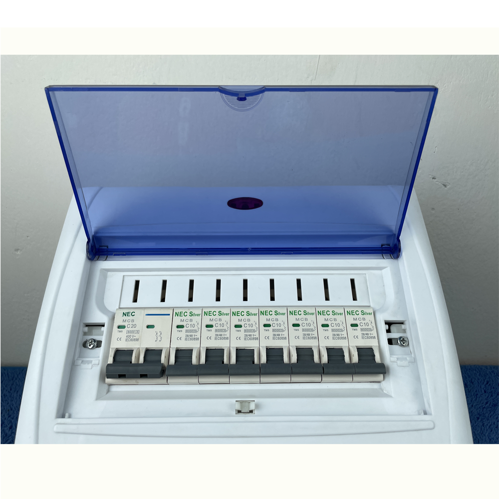 7-9 way distribution box DB with 1 DP & 7 SP MCP Circuit full Package